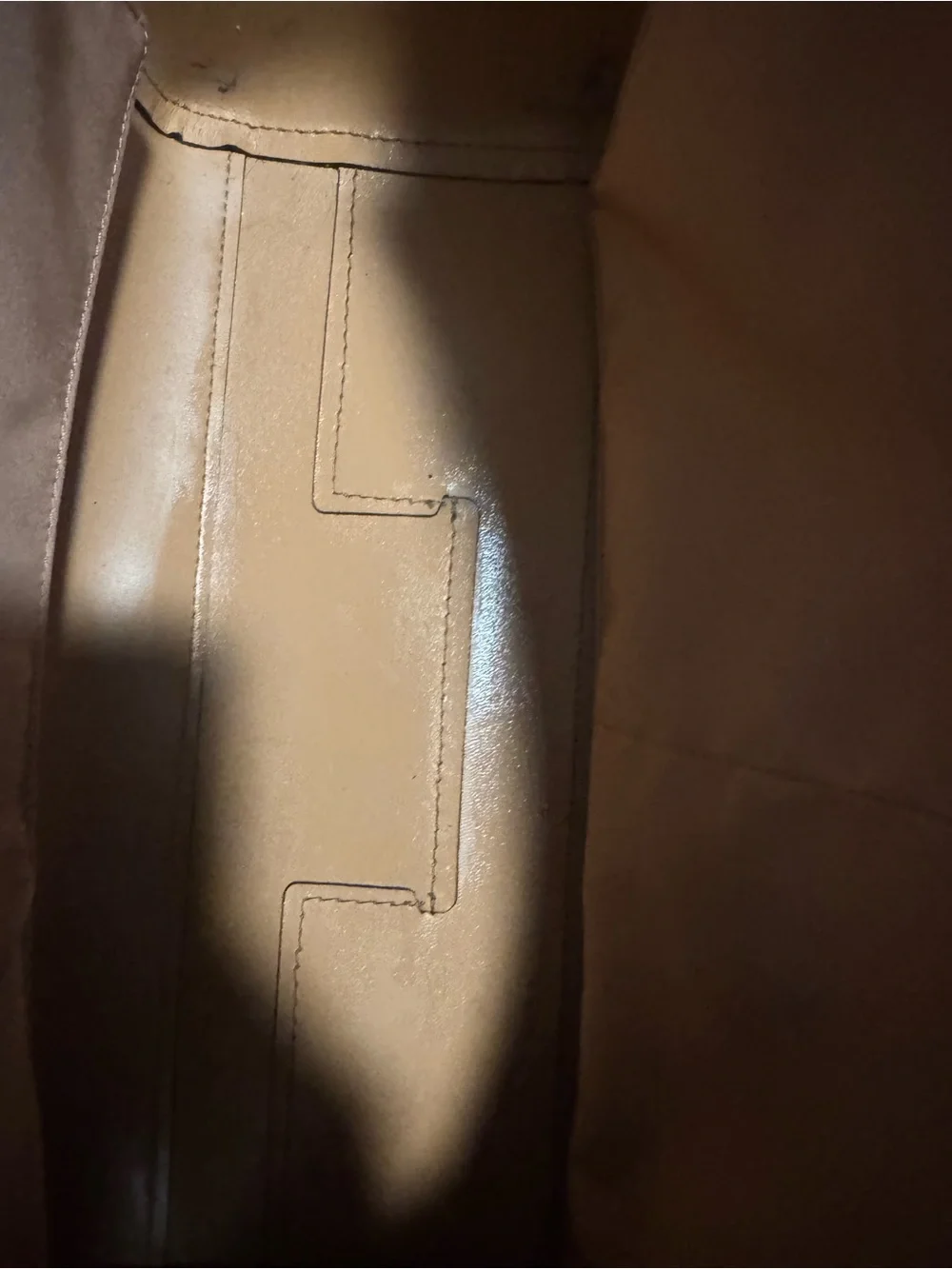 Tory Burch Parker Taupe Leather Top-Handle Bag